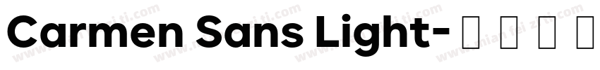 Carmen Sans Light字体转换